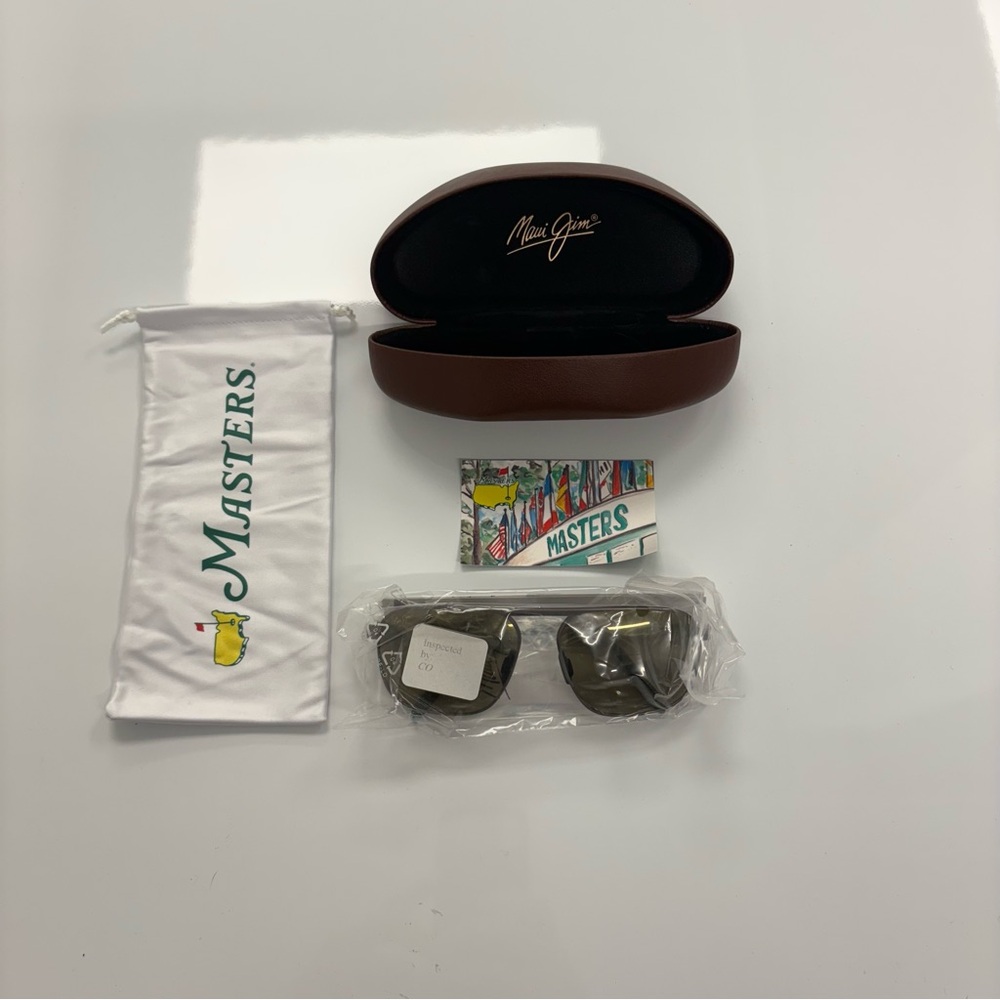 Maui Jim Masters Polarized Sunglasses Green Lenses w Case NWOT